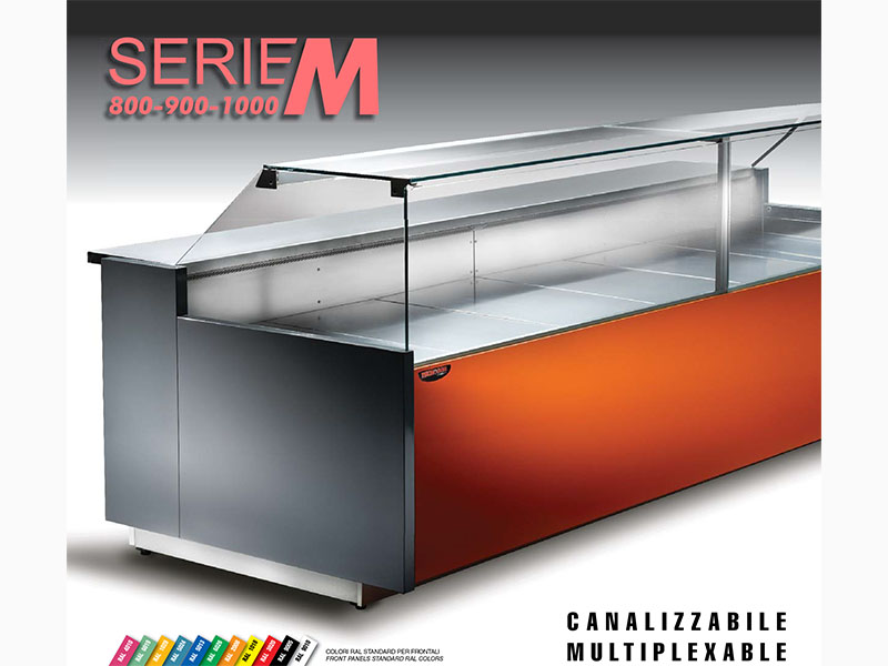 Banco frigo linea EMME frontale basso per panetteria pizza snack e salumeria